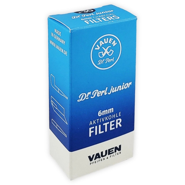 Vauen Dr. Perl Aktivkohlefilter Extra Slim Ø6mm 30 Stück 1